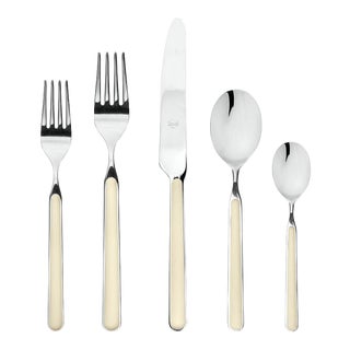 Mepra Fantasia 5-Piece Flatware Set, Turtle Dove For Sale