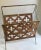 Mid Century Modern Quatrefoil Wood & Metal Magazine Rack For Sale - Image 12 of 13