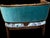 Victorian Antique Teal Settee For Sale - Image 3 of 5