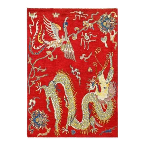 Pasargad Chinese Dragon Design Hand Knotted Rug