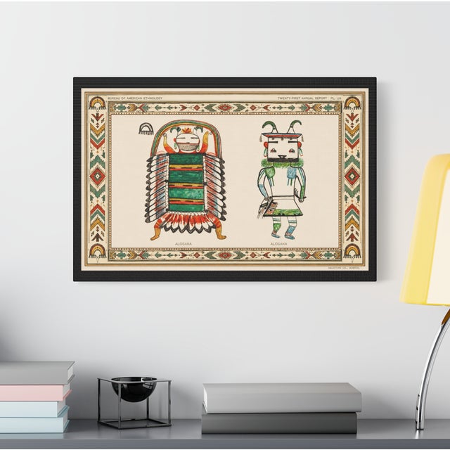 Not Yet Made - Made To Order Atelier Aria Lumae Hopi Kachina Alosaka Deities Horizontal Fine Art Gallery Board Print For Sale - Image 5 of 11
