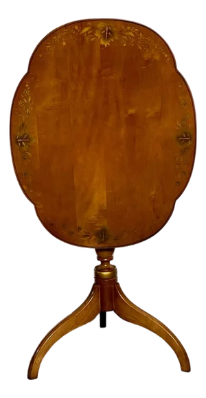 Late 20th Century Hitchcock Tilt Top Candle Stand