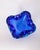 Vintage Italian Ashtray in Blue Murano Glass, 1970s For Sale - Image 4 of 8