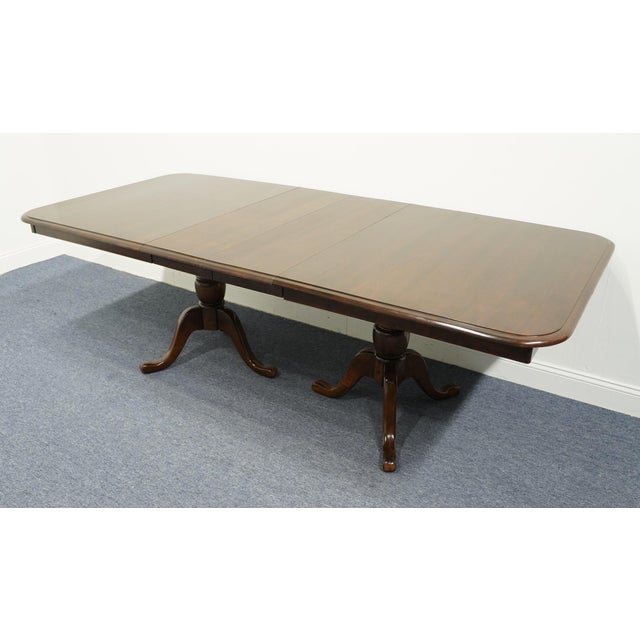 Kincaid Furniture Solid Cherry Traditional Style 90" Double Pedestal