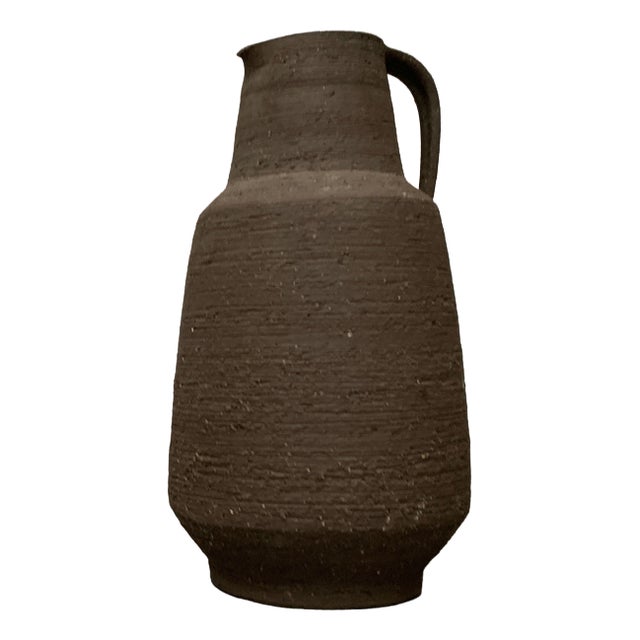 Mid-Century Brutalist German Floor Vase from Krösselbach Keramik, 1960s For Sale