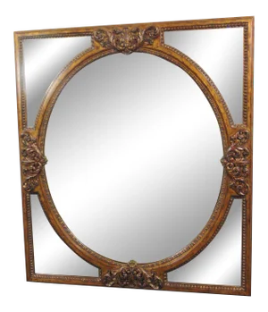 LaBarge Italian Rococo Gilt Carved Mirror