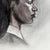 Paper Donna Foreman Hopper Double-Sided Charcoal Portrait of a Woman in Profile For Sale - Image 7 of 9