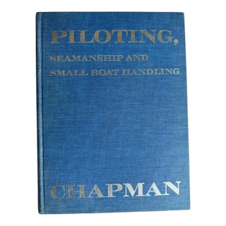 1971 Edition Piloting Seamanship and Small Boat Handling Maritime Blue Hardcover Reference Book For Sale