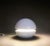 Mid-Century Modern Italian Round White Ceramic Table Lamp from Gabbianelli For Sale - Image 3 of 9