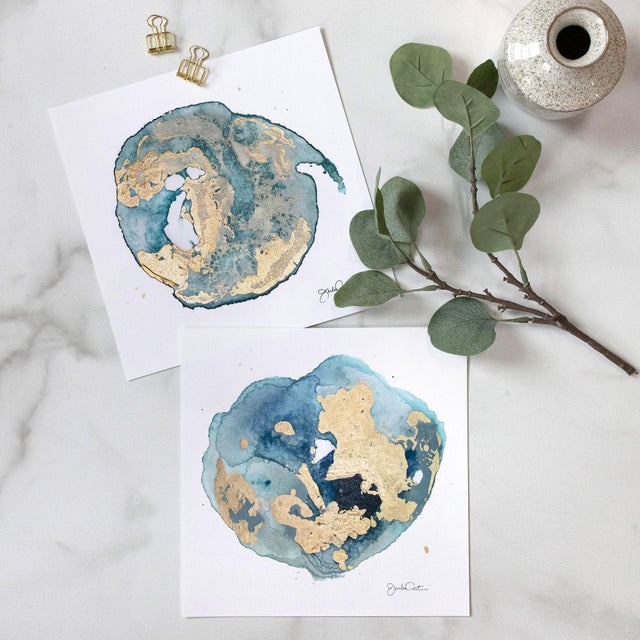 A set of 4 Geode prints. This collection of 8x8 prints is perfect for grouping, stacking or part of a gallery wall. Set...