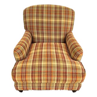 Century Furniture English Library Reading Lounge Armchair For Sale