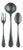 Mepra 3-Piece Serving Set, Oro Black For Sale