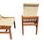 1980s 2 Henredon Scene One Campaign Dining Room Side Chairs MCM Oak Brass For Sale - Image 11 of 14