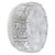 White Vintage Round Clear Glass Flush Mount For Sale - Image 8 of 8