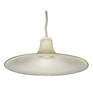 Mid-Century Beige Murano Glass Pendant Lamp, Italy, 1970s For Sale