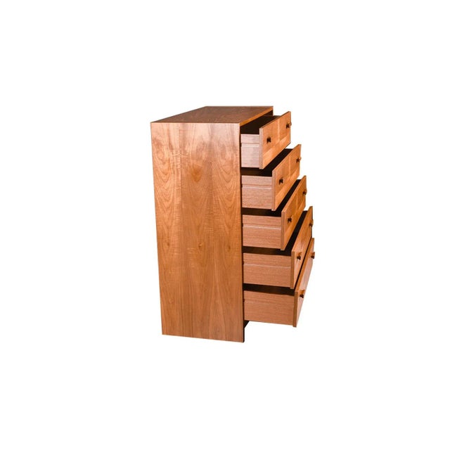 1970s 1970s Teak Mid-Century Modern Tall Dresser For Sale - Image 5 of 11