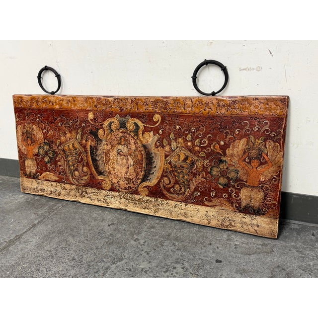 Design Plus Gallery presents a Hand-Painted Horizontal Medallion Wall Panel by Peninsula Home Collection for Horchow. The...