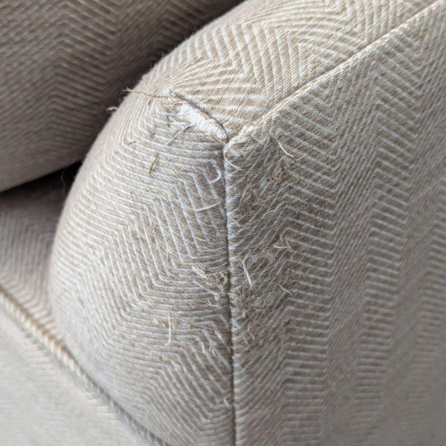 Ethan Allen Bennett Beige Sectional Sofa With Left Chaise For Sale - Image 9 of 10