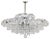Chandelier with Diamond-Shaped Crystals from Bakalowits & Söhne, Austria, 1950s For Sale