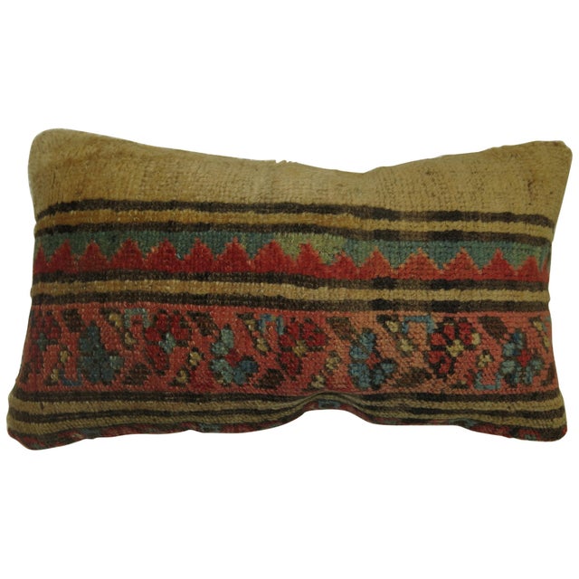 Pillow made from a border of an early 20th century Persian Serab rug. 11'' x 19''