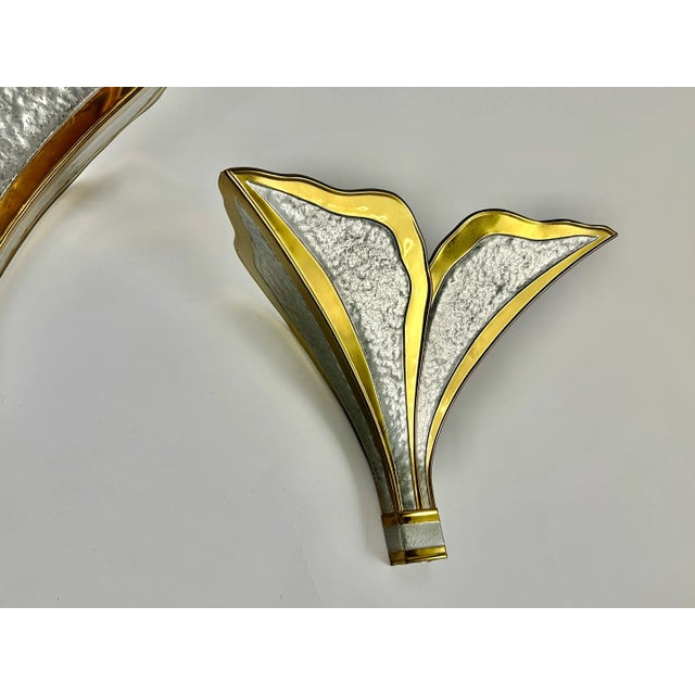 Mid-Century Modern Vintage Wall Lights by Henri Fernandez for Honoré, France, 1970s, Set of 2 For Sale - Image 3 of 9