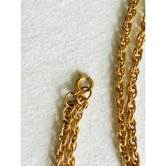 Gold Vintage 1970s Brutalist Articulated Birdcage Tassel Pendant Necklace, Gold-Tone For Sale - Image 8 of 15