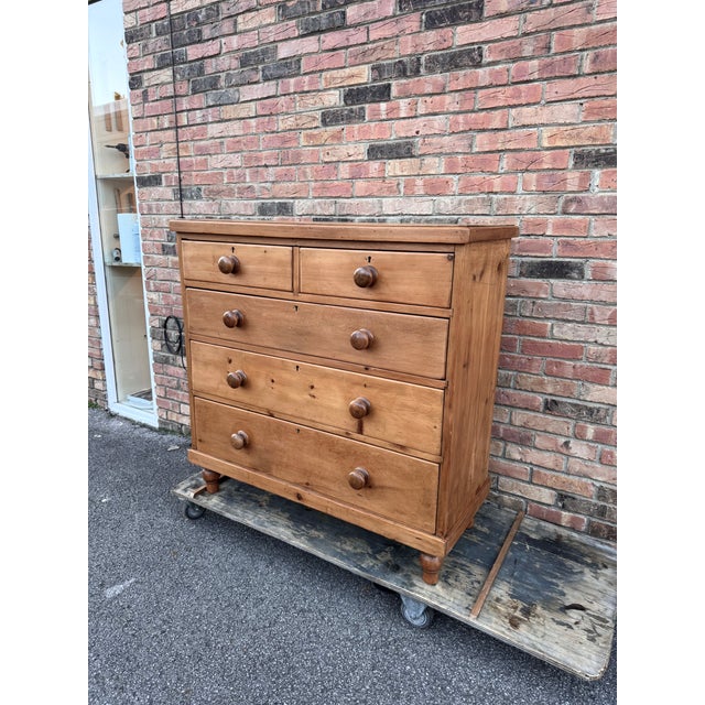 19th Century English Pine Chest of Drawers For Sale - Image 11 of 13