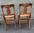 Wood Early American Tiger Wood and Cane Seat Chairs, Set of 4 For Sale - Image 7 of 12