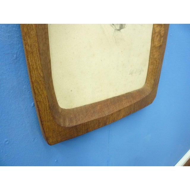 1920s Anthroposophical Oak Picture Frame, 1920s For Sale - Image 5 of 11
