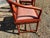 Stanley J. Friedman design for Brueton, Tsu Chair; Chinese Ming Dynasty style solid mahogany arm chair with padded...