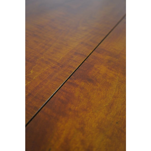 Black David Smith Bench Made Tiger Maple Dining Table For Sale - Image 8 of 12