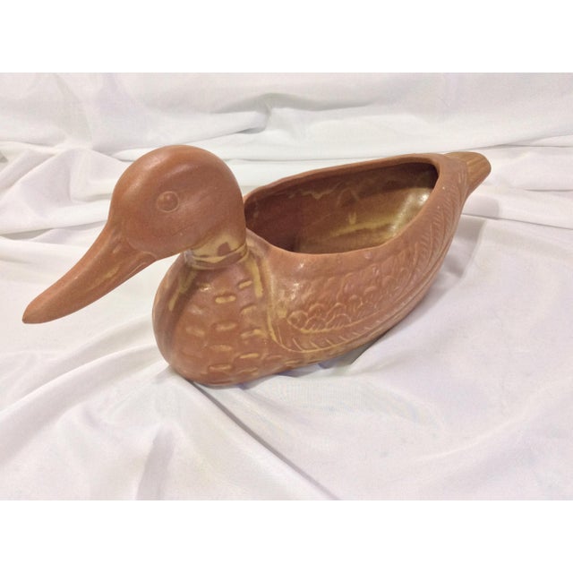 Vintage Terra Cotta Duck Decoy Planter Chairish