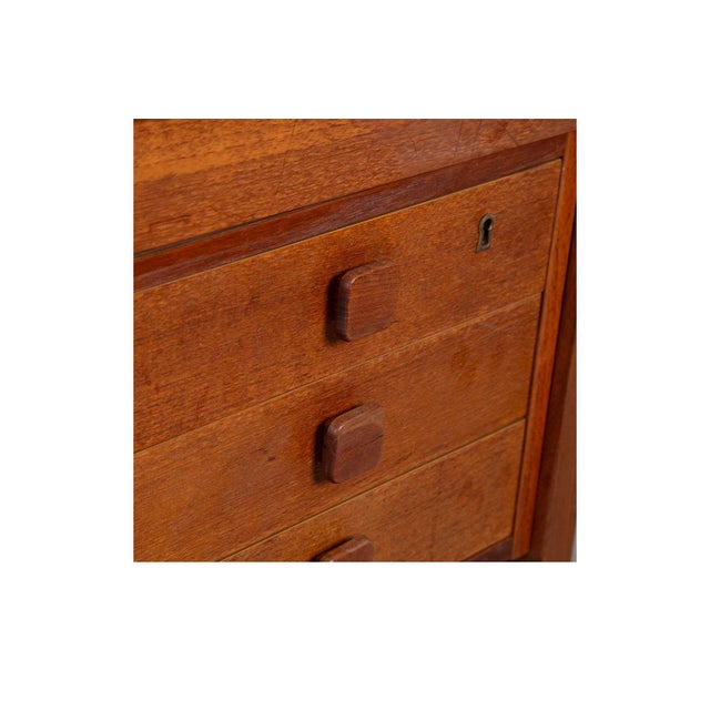 1960s Mid-Century Danish Teak Desk For Sale - Image 9 of 11