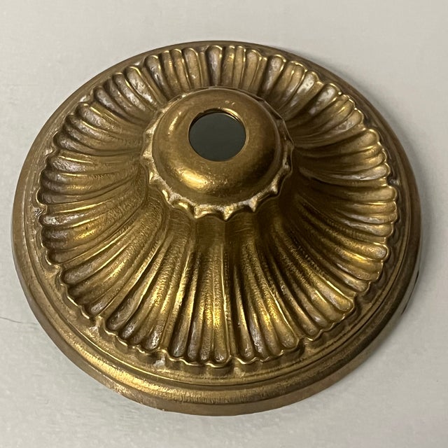 1920s French Gilt Bronze and Facted Glass Lantern For Sale - Image 10 of 12