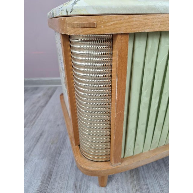 Wood Vintage Ottoman with Storage, 1960s For Sale - Image 7 of 12