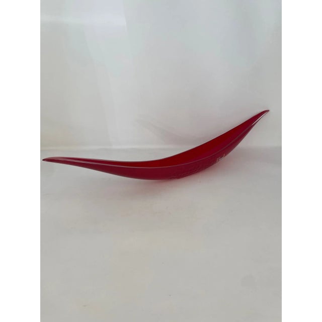 Murano Glass "Canoe" by Cenedese For Sale - Image 4 of 4