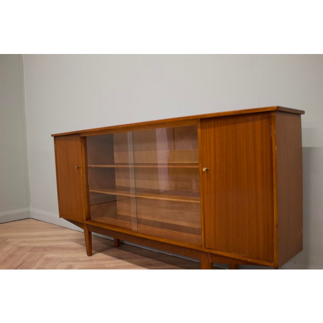 1960s British Teak and Glass Cabinet, 1960s For Sale - Image 5 of 9