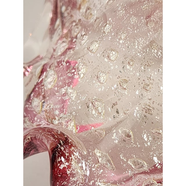 Vintage Murano Bullicante Art Glass Bowl For Sale - Image 10 of 11