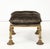1950's Brass and Crushed Velvet French Ottoman For Sale - Image 9 of 14