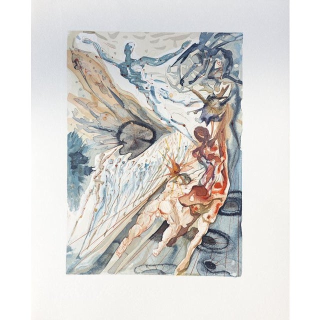Salvador Dali, Two Troops of Lustful, Woodcut For Sale - Image 7 of 7