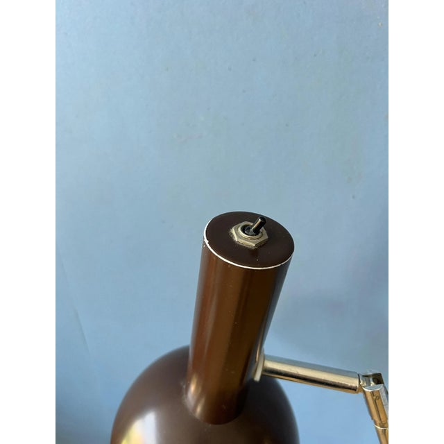 Brown Mid-Century Brown Ball Rotating Floor Lamp from Hala, 1970s For Sale - Image 8 of 11