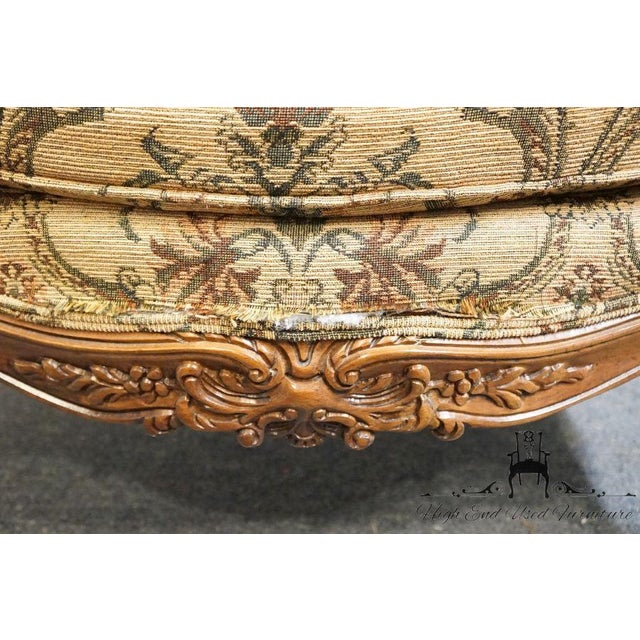 High End Louis XV French Provincial Accent Bergere Arm Chair For Sale - Image 17 of 18