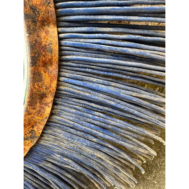 Vintage Salvage Round Wall Mirror For Sale - Image 10 of 10