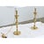 Vintage French Brass Candlestick Lamps - a Pair For Sale - Image 10 of 12