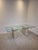 Italian Dining Table in Travertine with Glass Top, 1970s For Sale - Image 4 of 11