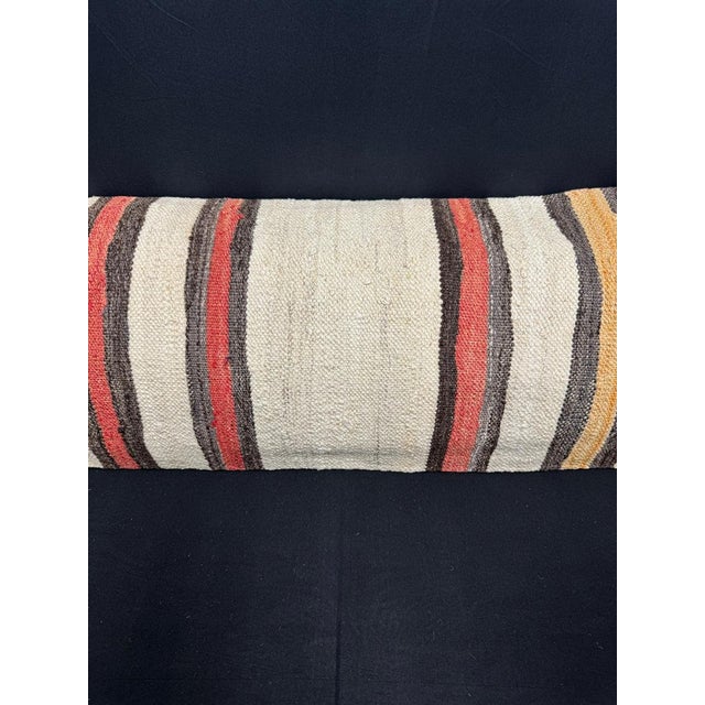Contemporary Turkish Hemp Pillow Cushion Natural Beige Brown Cushion Cover 14x45 For Sale - Image 3 of 4