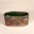 1970s Handcrafted Signed Studio Pottery Floral Relief Ceramic Vessel Cachepot in Earthy Brown & Green Glaze For Sale - Image 10 of 15