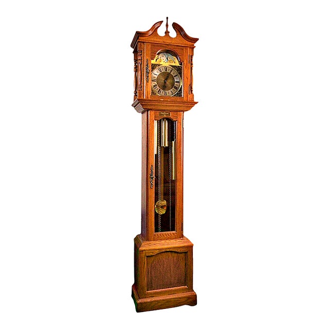 Late 20th Century Hermle Black Forest Emperor Grandfather Clock Vintage 1982 451050h Chairish
