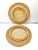 Rustic Vintage Woven Rattan & Cane Plate Chargers – Coastal Boho Set of 4 For Sale - Image 3 of 6
