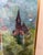 Framed European Village Landscape Watercolor, Signed Florence Strauss For Sale In Los Angeles - Image 6 of 13